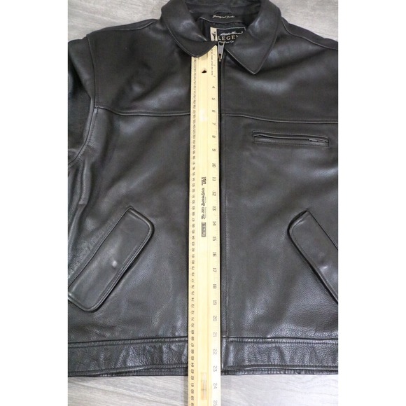 Eddie Bauer MEN'S Leather Legend Journeyman Bomber Jacket Size Large - Picture 8 of 8